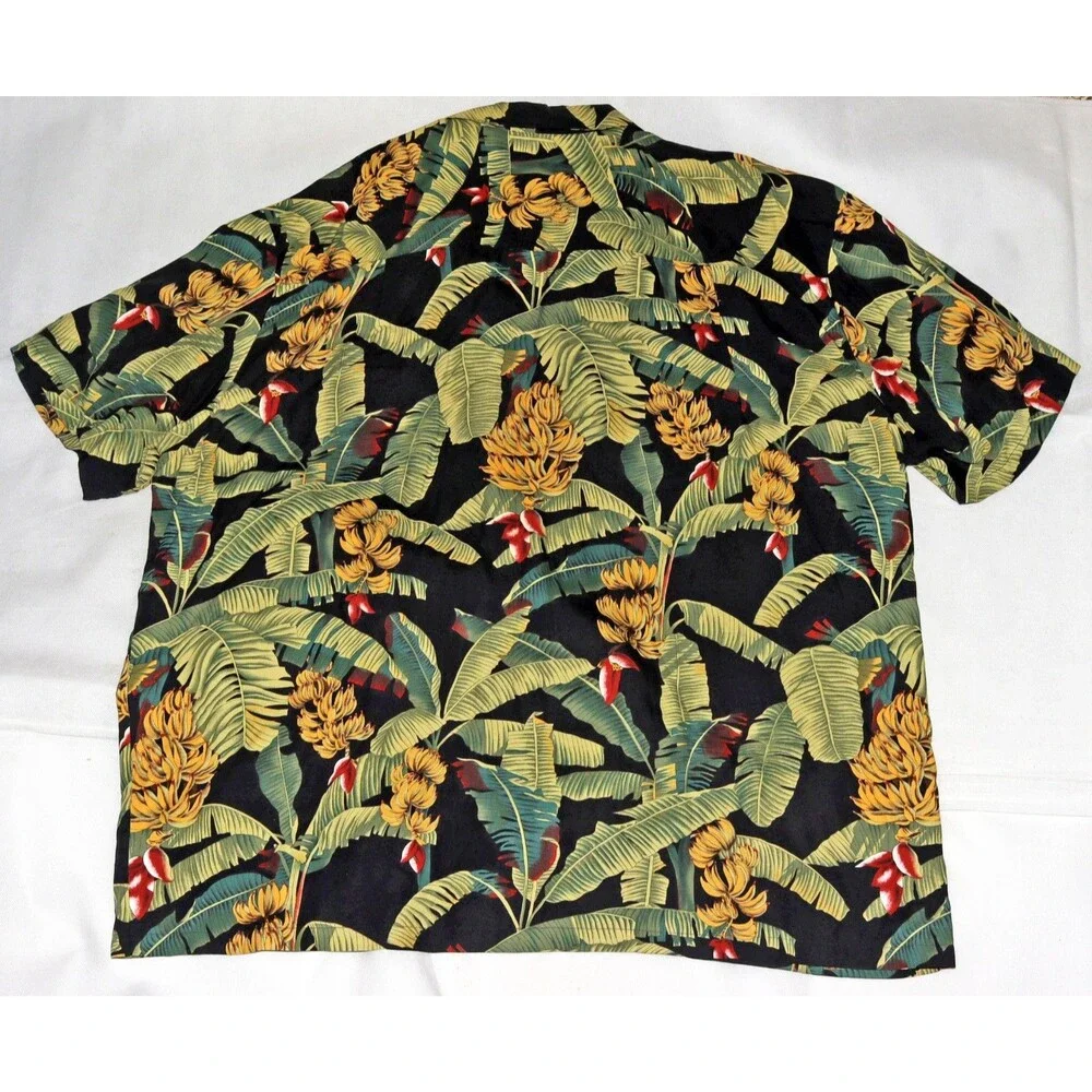 Paradise Found Men's Hawaiian Banana Plant Trees Aloha Honolulu‎ Shirt Size 2XL